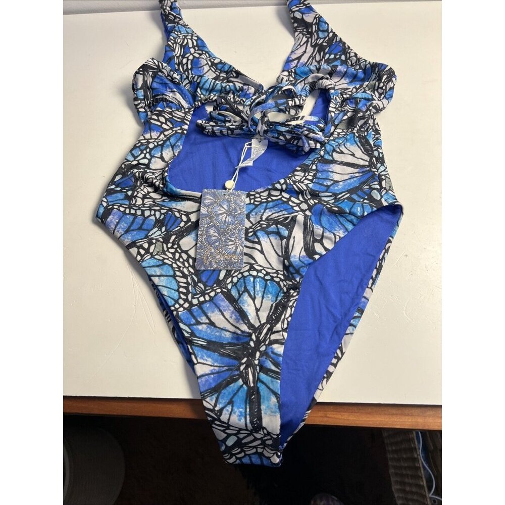 NWT Toluca Nicola Midi One Piece Swimsuit‎ Adonis Size S